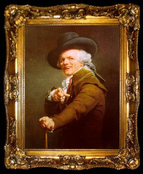 framed  Joseph Ducreux Self Portrait_10, ta009-2